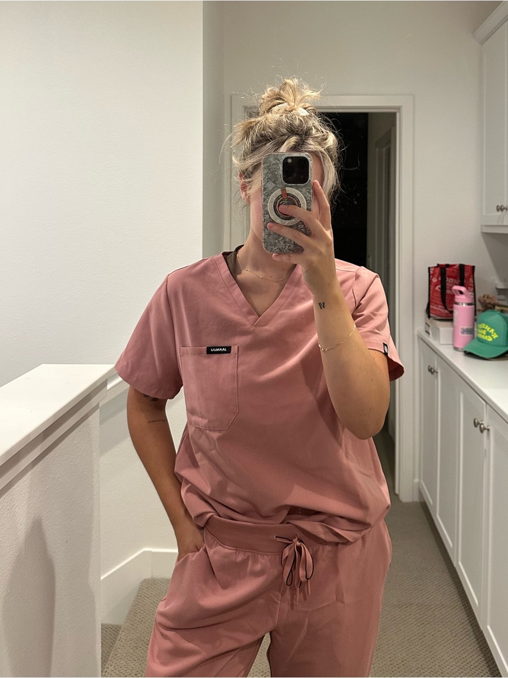 Jaanuu Scrub Set M - Mauve Pink
